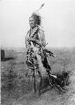 The old warrior of the Arapaho tribe, which is of Algonguian stock, and are divided into a Southern tribe in Oklahoma and a Northern tribe in Wyoming. 1930