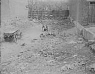 Pointe St. Charles District, Montreal, P.Q., April 25, 1946. [Slum conditions] 
