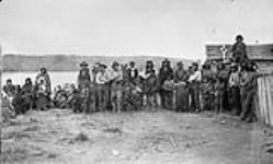 Indians at Mouth of Dease River, B.C June, 1887