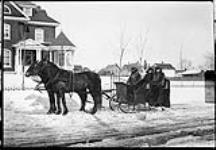 Horse and sleigh ca. 1910