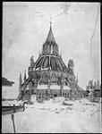 (Parliament Buildings) Parliamentary Library, Ottawa, Ont 1916 - ca. 1920.