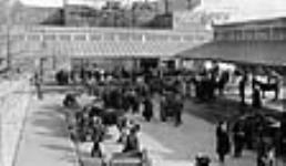 Horse market at Bonsecours Market. 7 Apr. 1915
