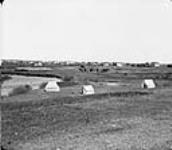 Indians encamped outside Calgary, Alta [1880-1900]