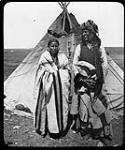 [Chief Poundmaker with his 4th wife.] [ca. 1884]