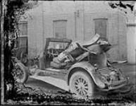 Wreck of an automobile.