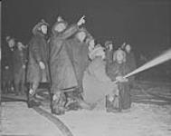 Fire at Seguins, [Quebec, P.Q.], 27 Feb., 1942 27 Feb. 1942