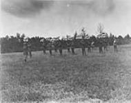 Class of R.C.C.S. personnelOwith signalIflags,Lags Camp Borden, Ont. c. 1922.