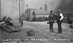 Forest Fire at Cranberry Portage, [Man.]. 1929