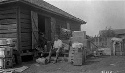 Distributing hospital supplies for North West Territories. 1922