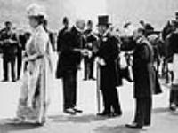 King George V, Queen Mary, and Peter Larkin at Canada House. 1927.