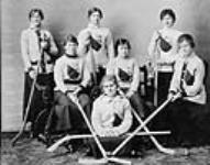 [Group hockey team portrait, Queen's University, Kingston, Ontario] 1917.