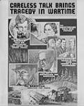 English language war poster: "Careless Talk Bring Tragedy in Wartime.". May 1941