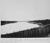 View of Red River from St. Andrew's Church, four miles above the Stone Fort [Lower Fort Garry]  1858.