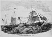 The Cunard United States mail steamer AFRICA. c.1850
