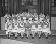 Group of Medical Nursing Staff at Royal Canadian Naval Hospital. St. John's, NFLD, 18 Sept. 1945. 18 SEPT. 1945
