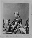 Graduate students at McGill University.  Standing: Dr. R.W. Ells. ca. 1875