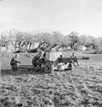 2nd anti-tank regiment, RCA, practicing with six pounder gun during a training exercise, Bognor, England, 14 December 1942. December 14, 1942.