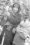 Inuit woman with little girl and a baby  1947-1948.