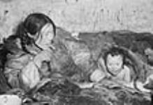 [Utnguuyak and her son Kaksami.]. 1950