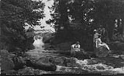 Outing at Baby Fall, Bala Falls, Muskoka Lakes. ca. 1907