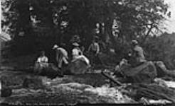 Outing at Baby Fall, Bala Falls, Muskoka Lakes. ca. 1907