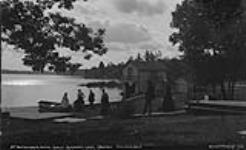 The launch-house, Windsor House, Muskoka Lakes. ca. 1907