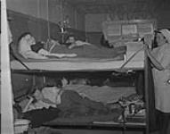 Polish Army Girls P.O.W. Camp - crowded hospital room. 7 May 1945