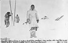 Ethnographic photograph of Ivarluk, Pallirmiutman in a caribou coat, Coronation Gulf, N.W.T., [Nunavut], 15 April 1904. April 15, 1904.
