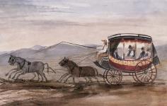 American Stage Coach. 1841