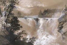Falls of the Kamanis Taquoih River (Kaministikwia River) ca. 1848