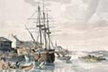 Vue du port, Montréal 1830