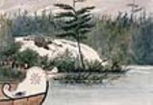 Canots de la Compagnie de la Baie d'Hudson aux rapides des Chats 1838
