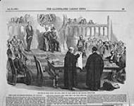 Le comte d'Elgin donne la sanction royale aux projets de loi adoptés par l'organe législatif du Canada January 20, 1855.