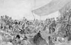 Crowfoot addressing the Marquis of Lorne; pow-wow at Blackfoot Crossing, Bow River, September 10, 1881. 10 September 1881