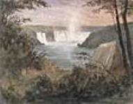 Les chutes Niagara vues de la rive américaine 1838
