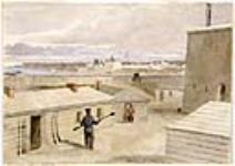 Le fort Niagara vu du fort Mississauga, Haut-Canada 1840