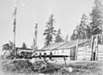 Exterior of Indian Huts. ca. 1870