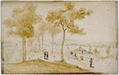 Campement de travailleurs à Grenville, sur la rivière des Outaouais, 1828 1828