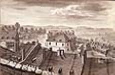 Partie de la ville de Québec : le château St-Louis, le quai et le fleuve après 1823