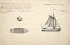 Plan, élévation et section d'une gallote 1759