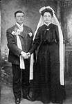 Marriage of Elisabeth Schäffer and Benjamin Dick, 1907. Showing Russian-German dress. 1907