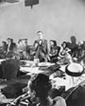 Mr. Lester B. Pearson addressing one of the committees at the United Nations Conference on International Organization in San Francisco. 1945