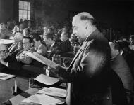 Rt. Hon. W.L. Mackenzie King addressing the United Nations Conference on International Organization April 27, 1945.