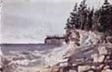 Rochers calcaires, lac Winnipeg. juin 15, 1825