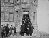 Marconi (with light hat) and members of the administration of Newfoundland December 12, 1901.