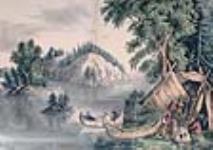 Campement indien, sur le fleuve Saint-Laurent ca 1874