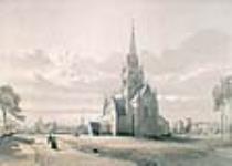 Cathédrale Christ Church à Frédericton ca 1850
