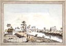 Vue du pont sur la rivière Berthier 1785