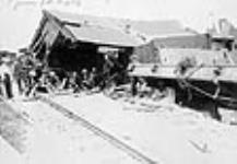 The wreck of the artillery train at Enterprise. 9 June 1903