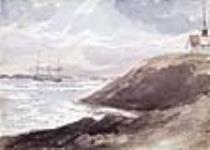 Le H.M.S. Pique - bloqué par les glaces, Arichat, île Madame May, 1838